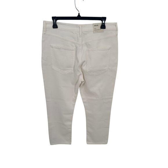 AGOLDE NWT Riley Crop Ankle Denim Jean in White Whip // 31 - Picture 10 of 14